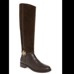 Tory Burch Miller 25mm Tall Brown Boots